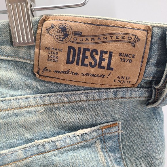 Women's Diesel Myguy Relaxed Boyfriend Distressed Destroyed Jeans Sz W32 L 34 - Picture 3 of 10